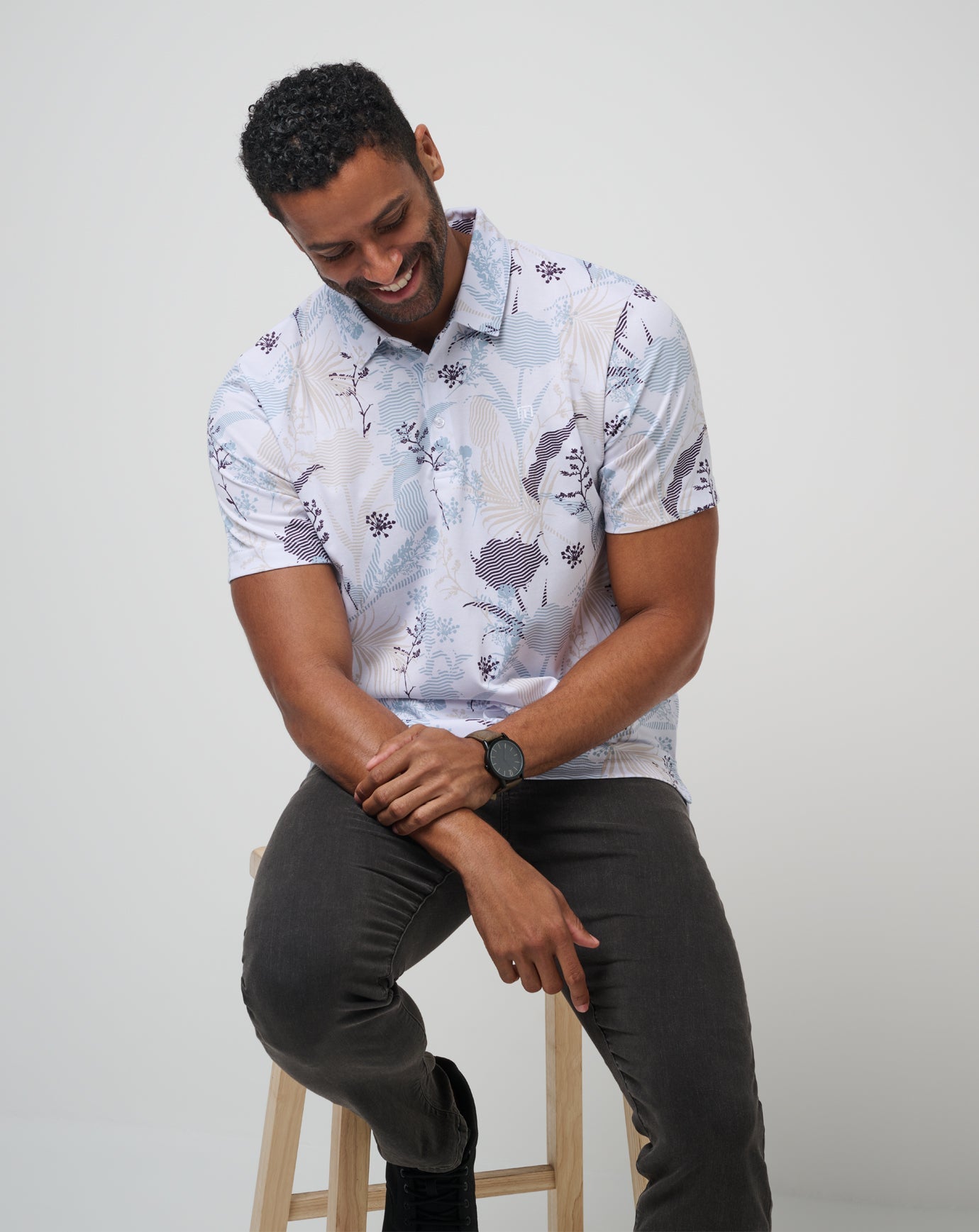 White Travis Mathew Tropical Fusion Polo