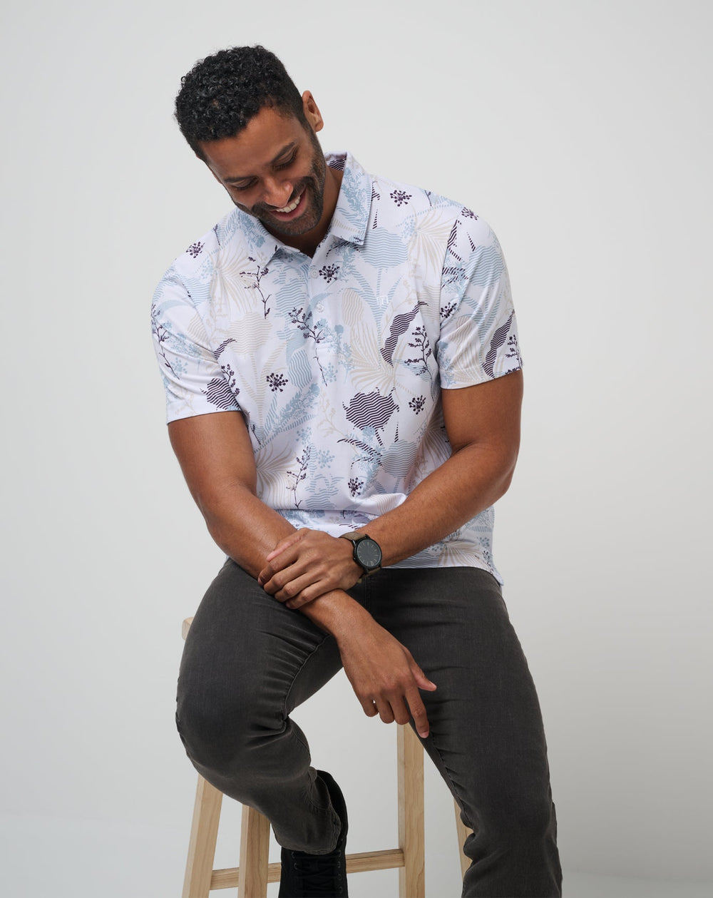 White Travis Mathew Tropical Fusion Polo