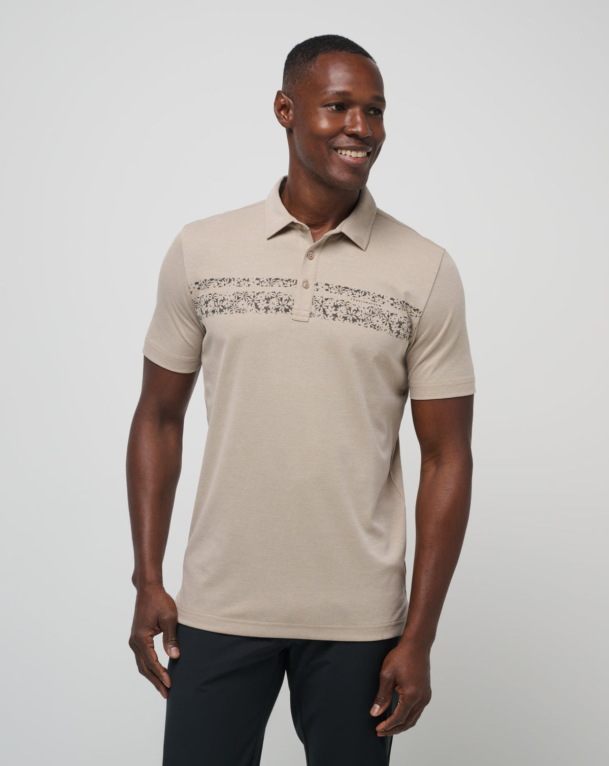 Oxford Tan Travis Mathew Deserted Cove Polo