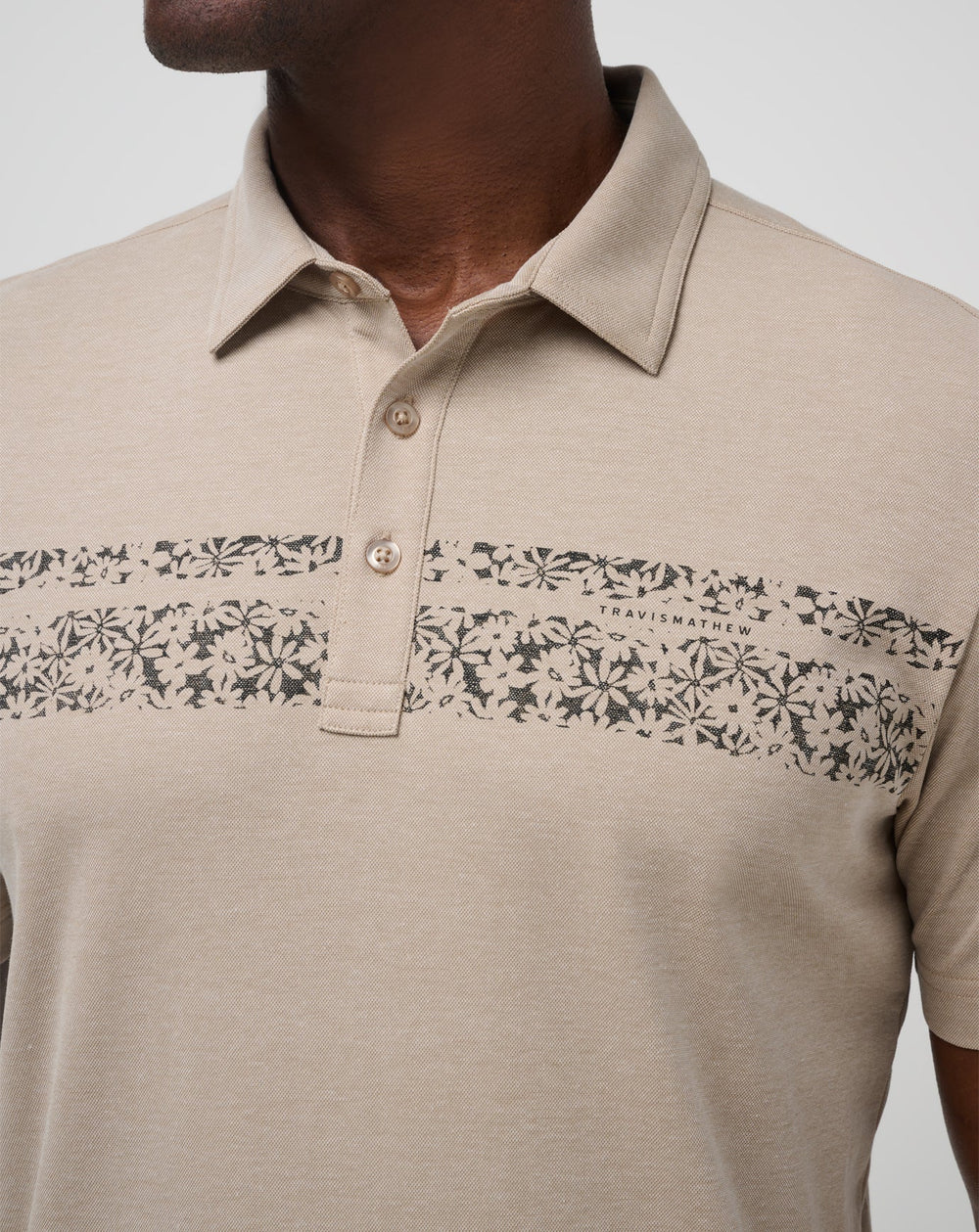 Oxford Tan Travis Mathew Deserted Cove Polo