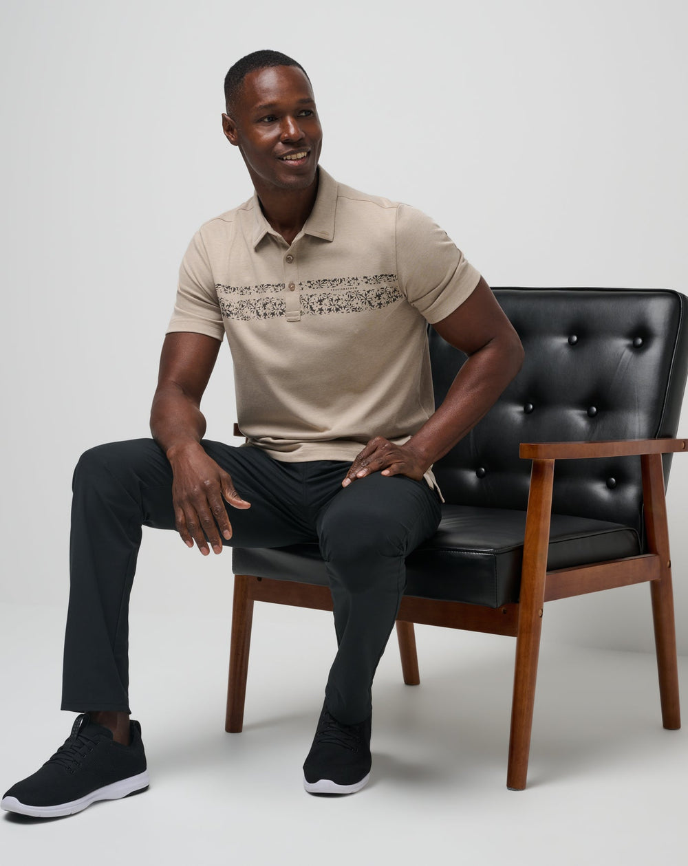 Oxford Tan Travis Mathew Deserted Cove Polo