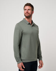 Dark Olive Travis Mathew December First Long Sleeve Polo