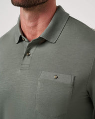 Dark Olive Travis Mathew December First Long Sleeve Polo