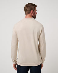 Italian Sand Travis Mathew December First Long Sleeve Polo