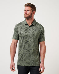 Dark Olive Travis Mathew Featherweight Caves Polo
