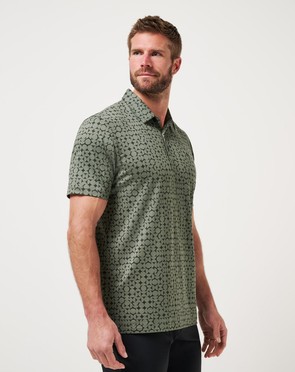 Dark Olive Travis Mathew Featherweight Caves Polo