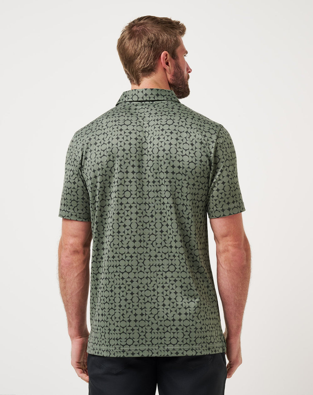 Dark Olive Travis Mathew Featherweight Caves Polo