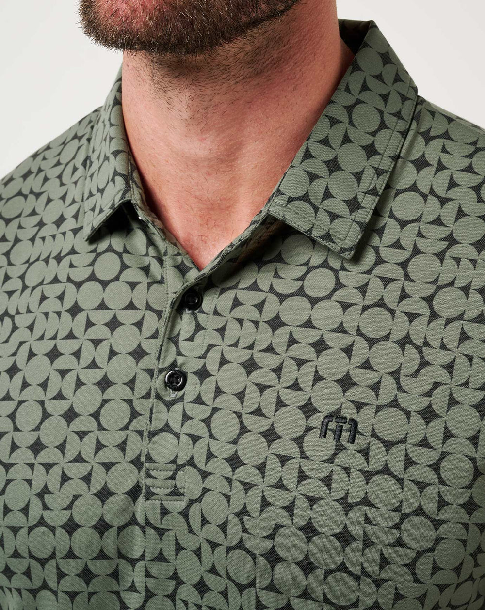 Dark Olive Travis Mathew Featherweight Caves Polo