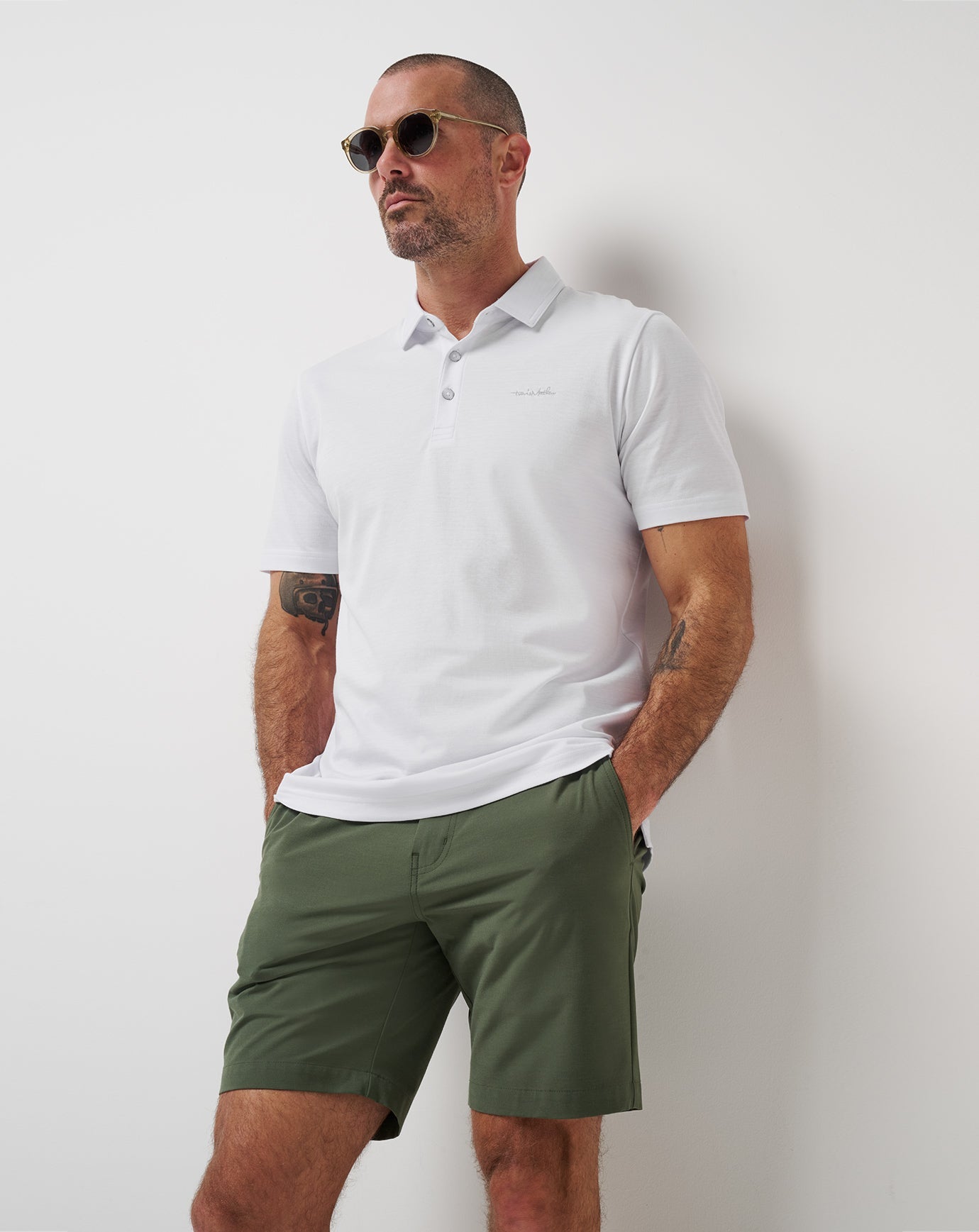 White Travis Mathew The Zinna 2.0 Polo