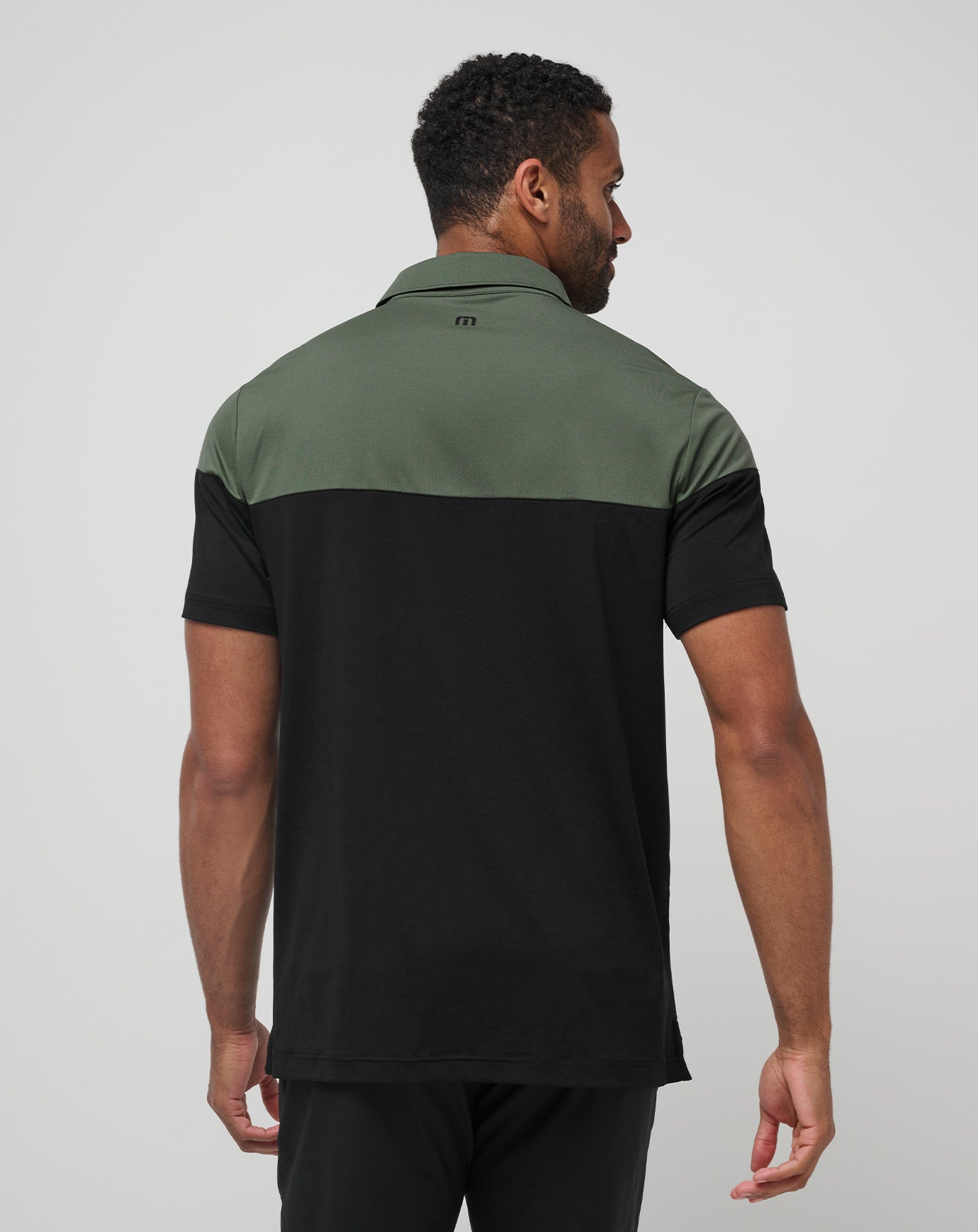 Dark Olive Travis Mathew Heater Pro Color Block Polo