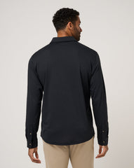 Black Travis Mathew The Zinna 2.0 Long Sleeve Polo