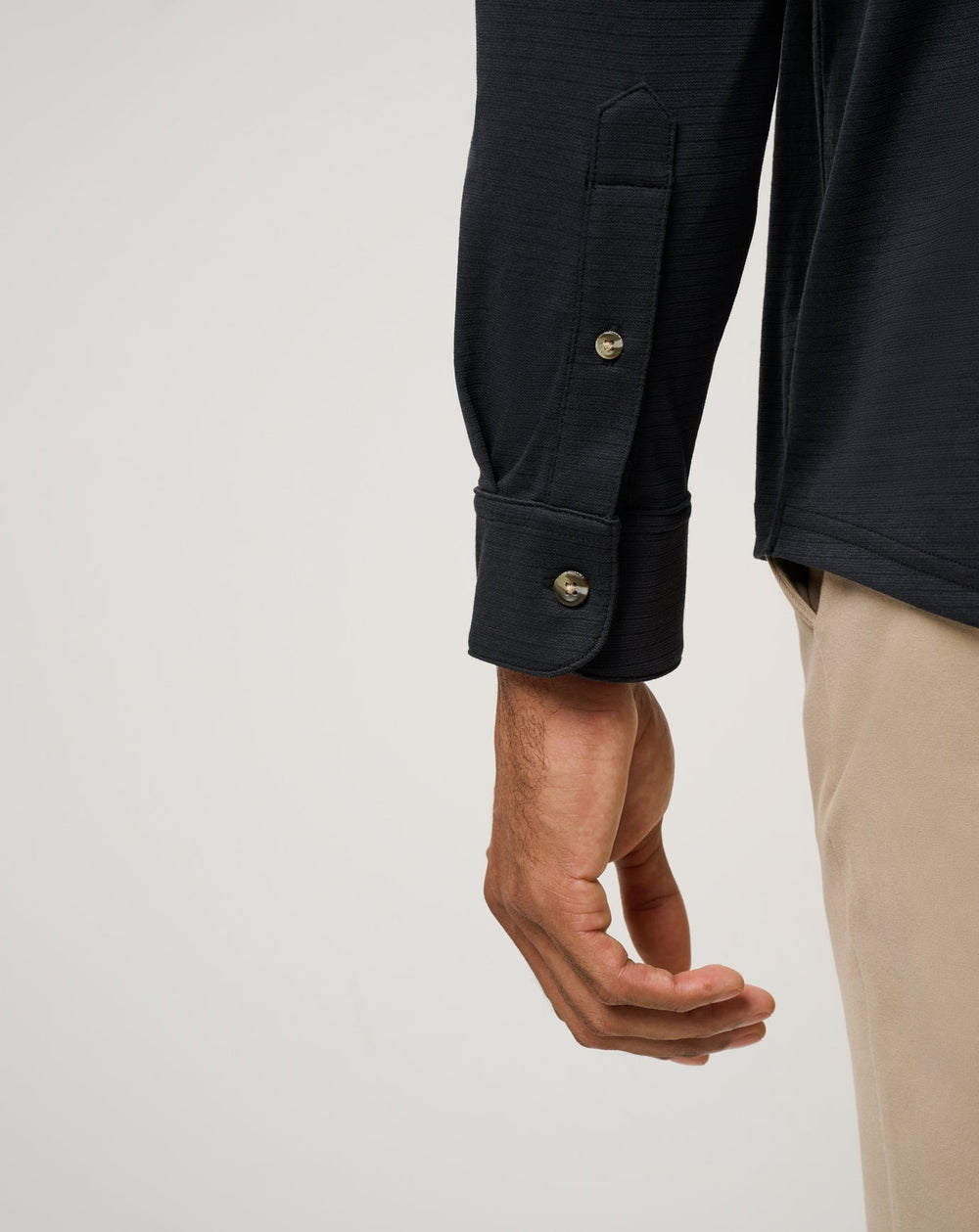 Black Travis Mathew The Zinna 2.0 Long Sleeve Polo