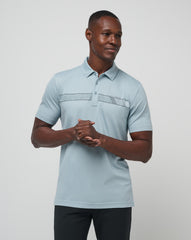 Heather Dusty Blue Travis Mathew Fresh Catch Polo