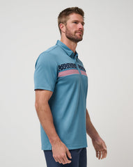 Captains Blue Travis Mathew Good Good Patriot Polo