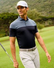 Bering Sea Travis Mathew Heater Pro Color Block Polo