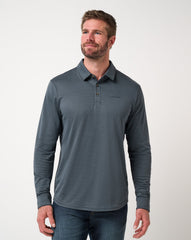 Mood Indigo/Vintage Indigo Travis Mathew The Zinna 2.0 Long Sleeve Polo