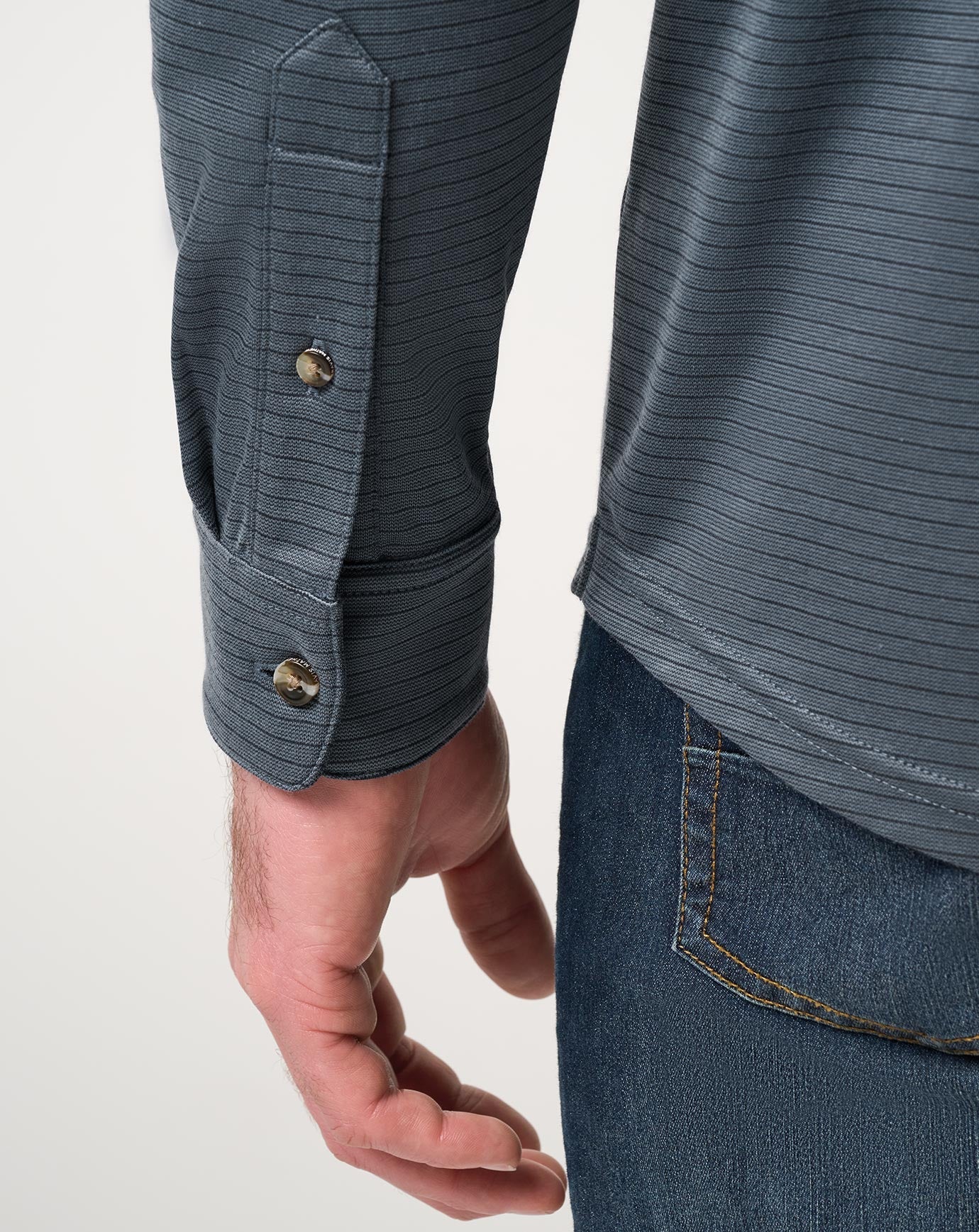 Mood Indigo/Vintage Indigo Travis Mathew The Zinna 2.0 Long Sleeve Polo