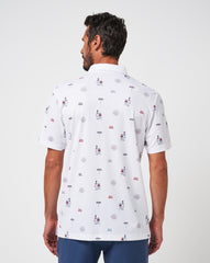 White Travis Mathew Neighborhood Party Polo