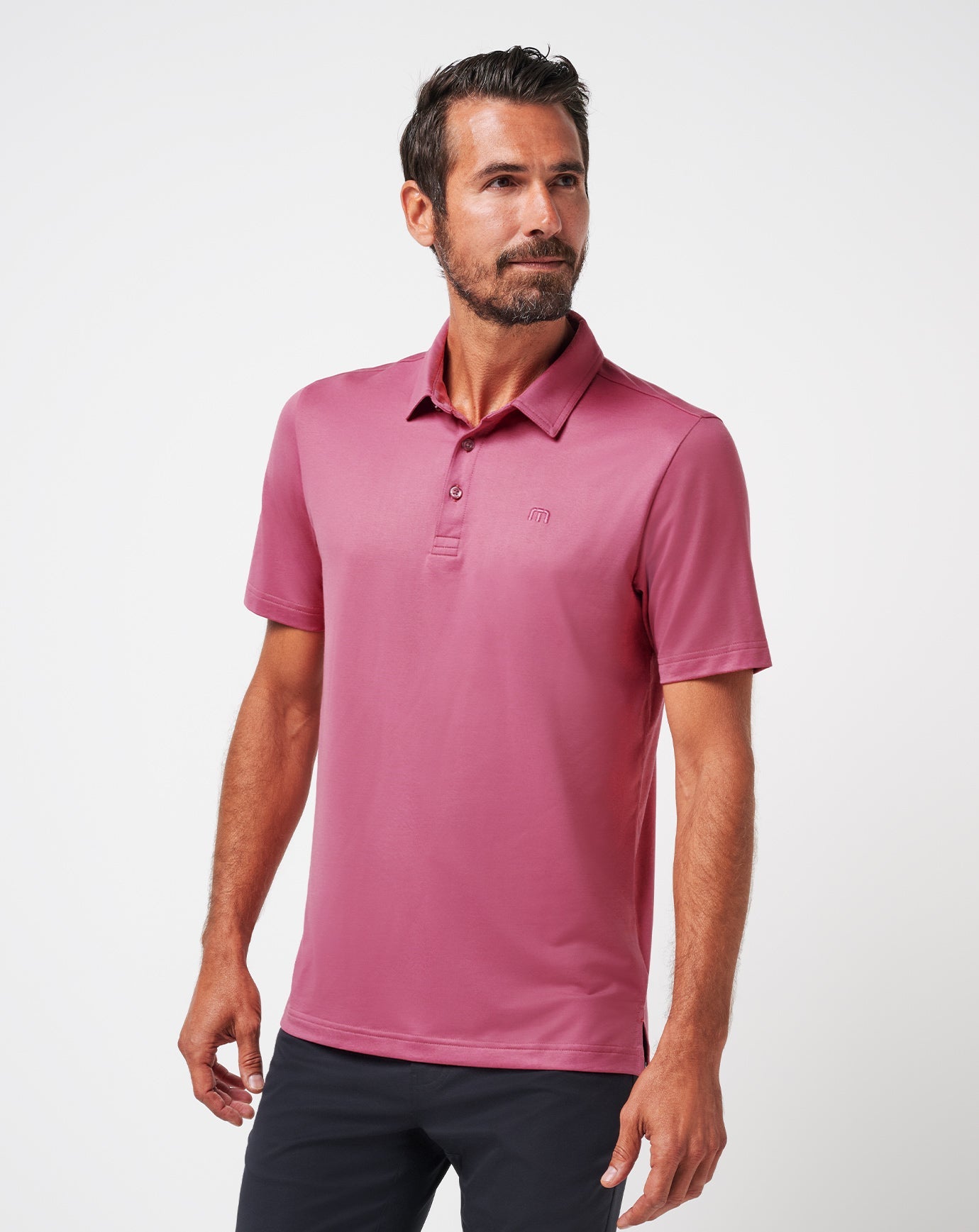 Rose Wine Travis Mathew Featherweight Performance Polo