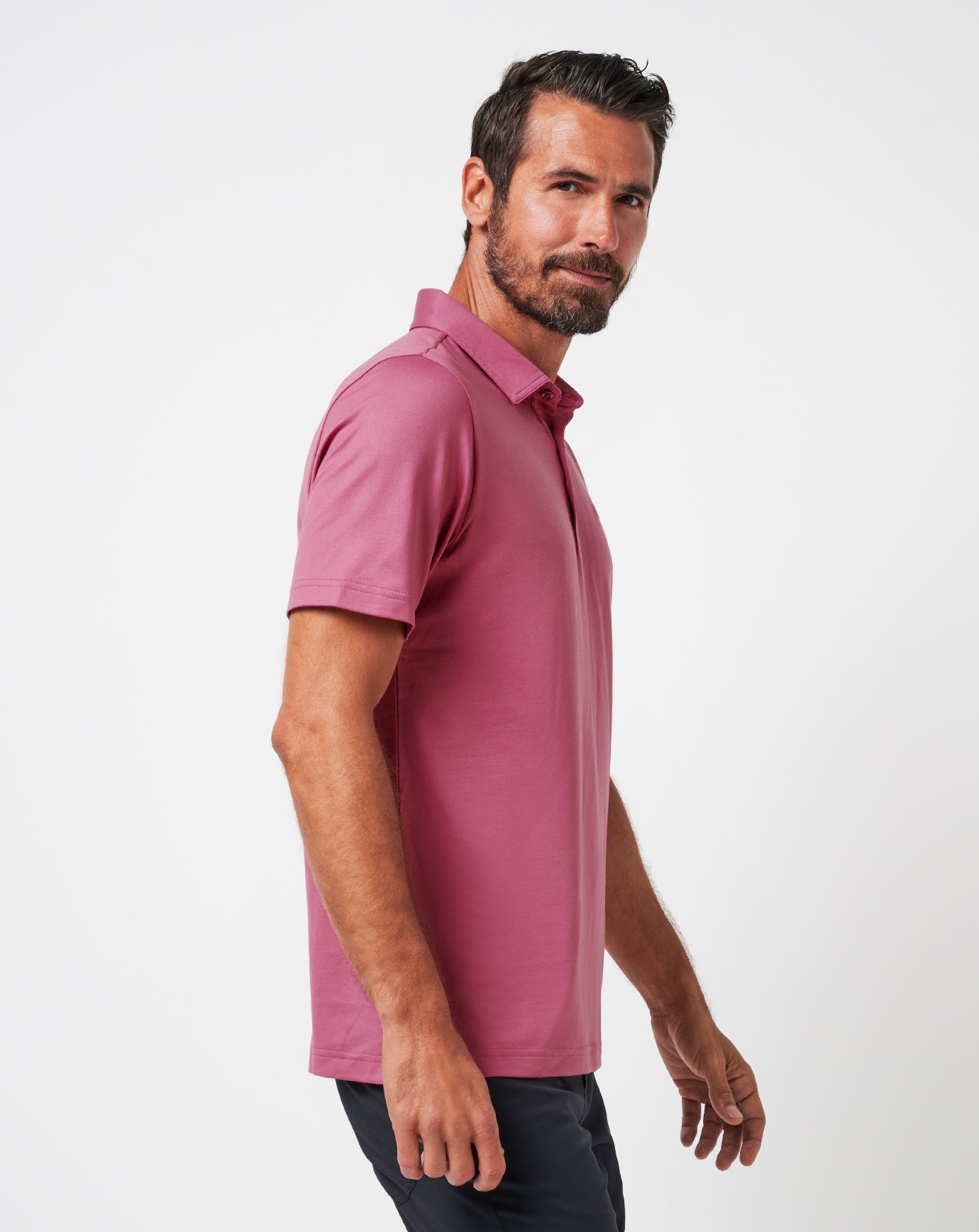 Rose Wine Travis Mathew Featherweight Performance Polo