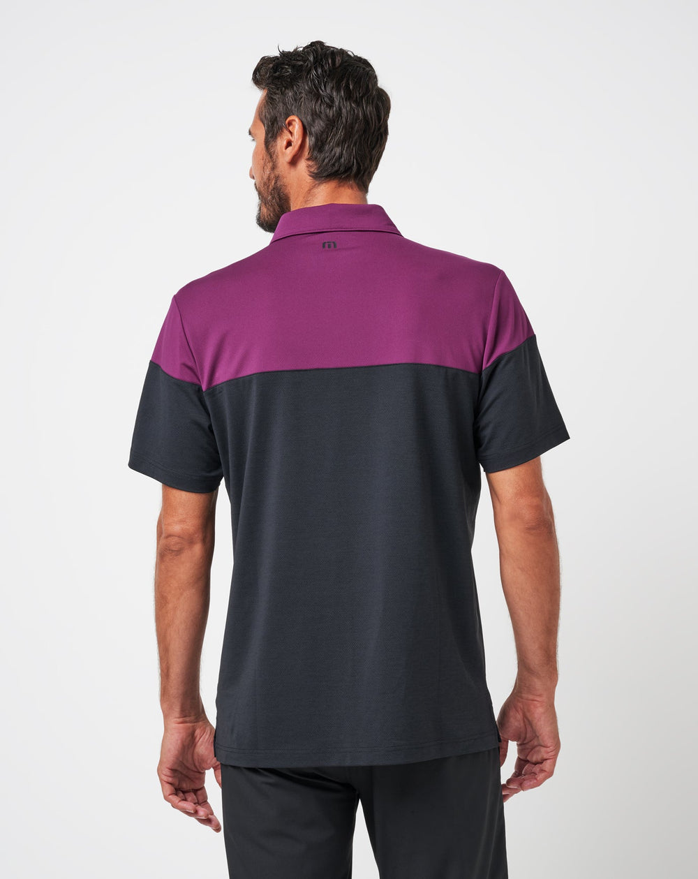 Black Travis Mathew Burnley Pushback Polo