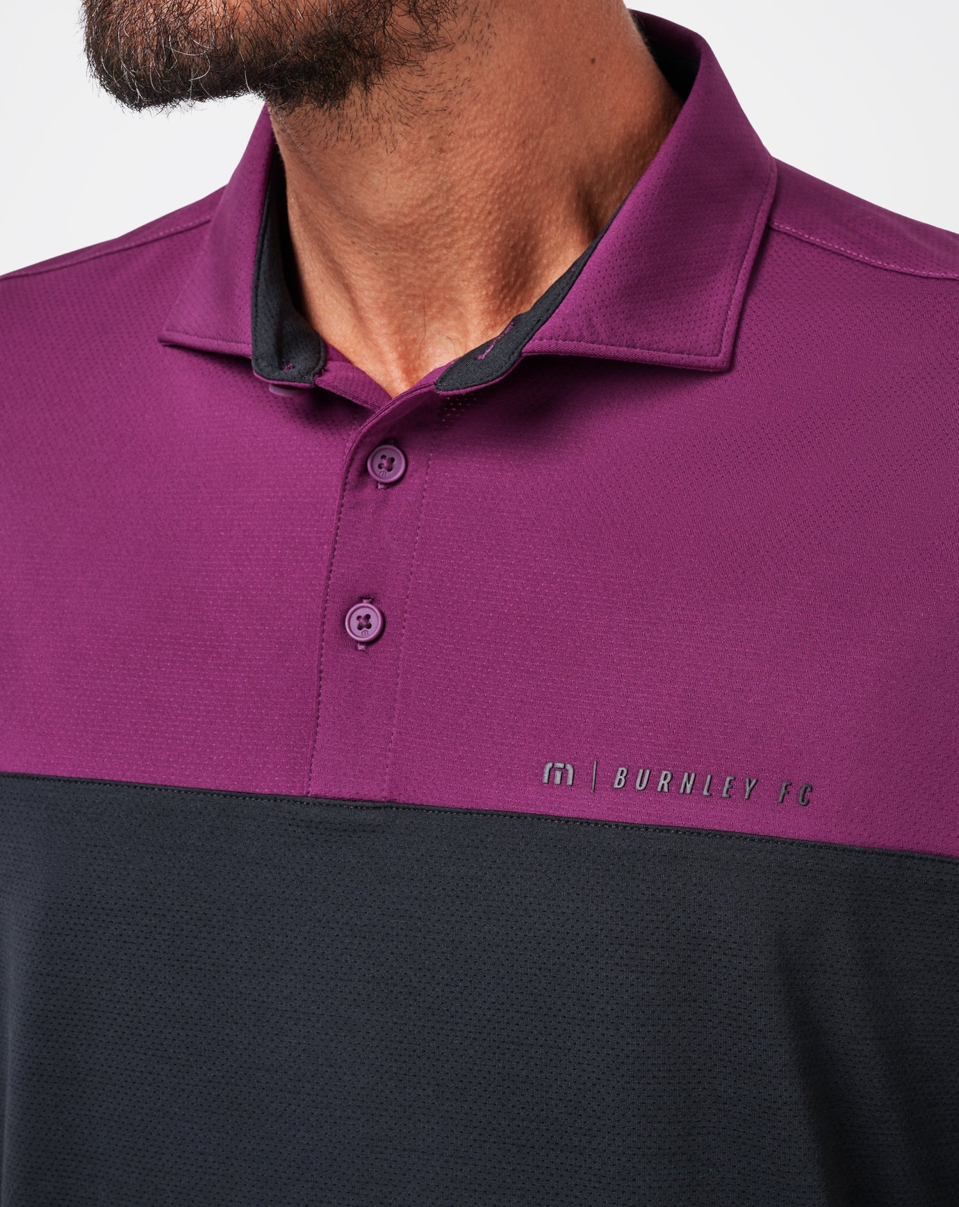Black Travis Mathew Burnley Pushback Polo
