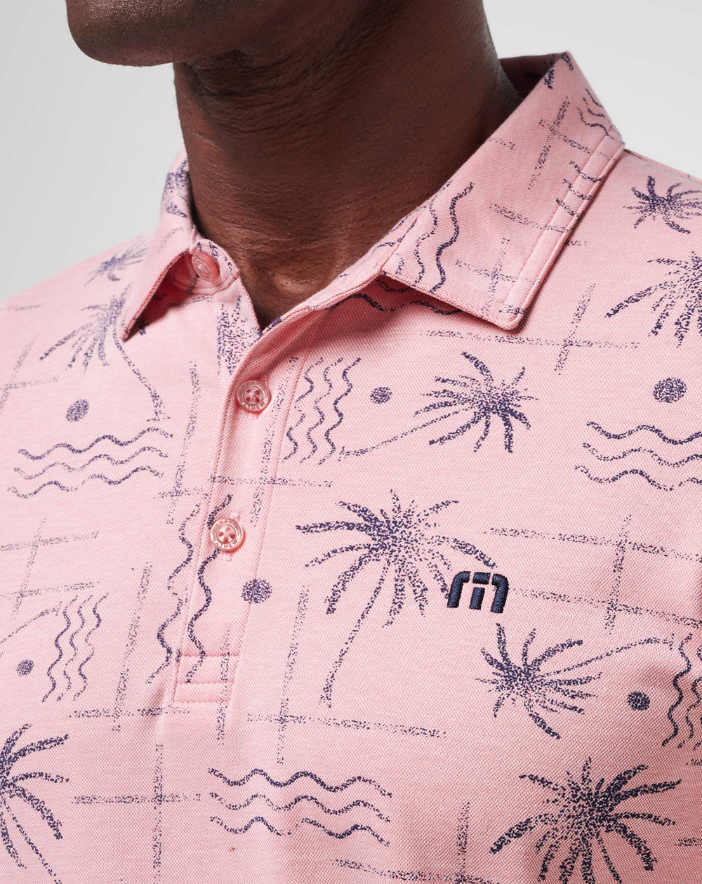 Heather Blush Travis Mathew Coconut Palm Polo