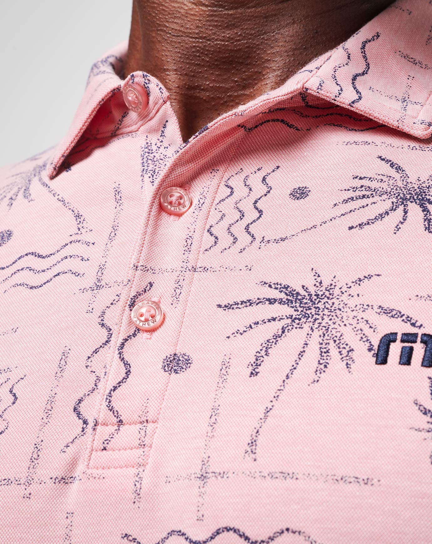 Heather Blush Travis Mathew Coconut Palm Polo