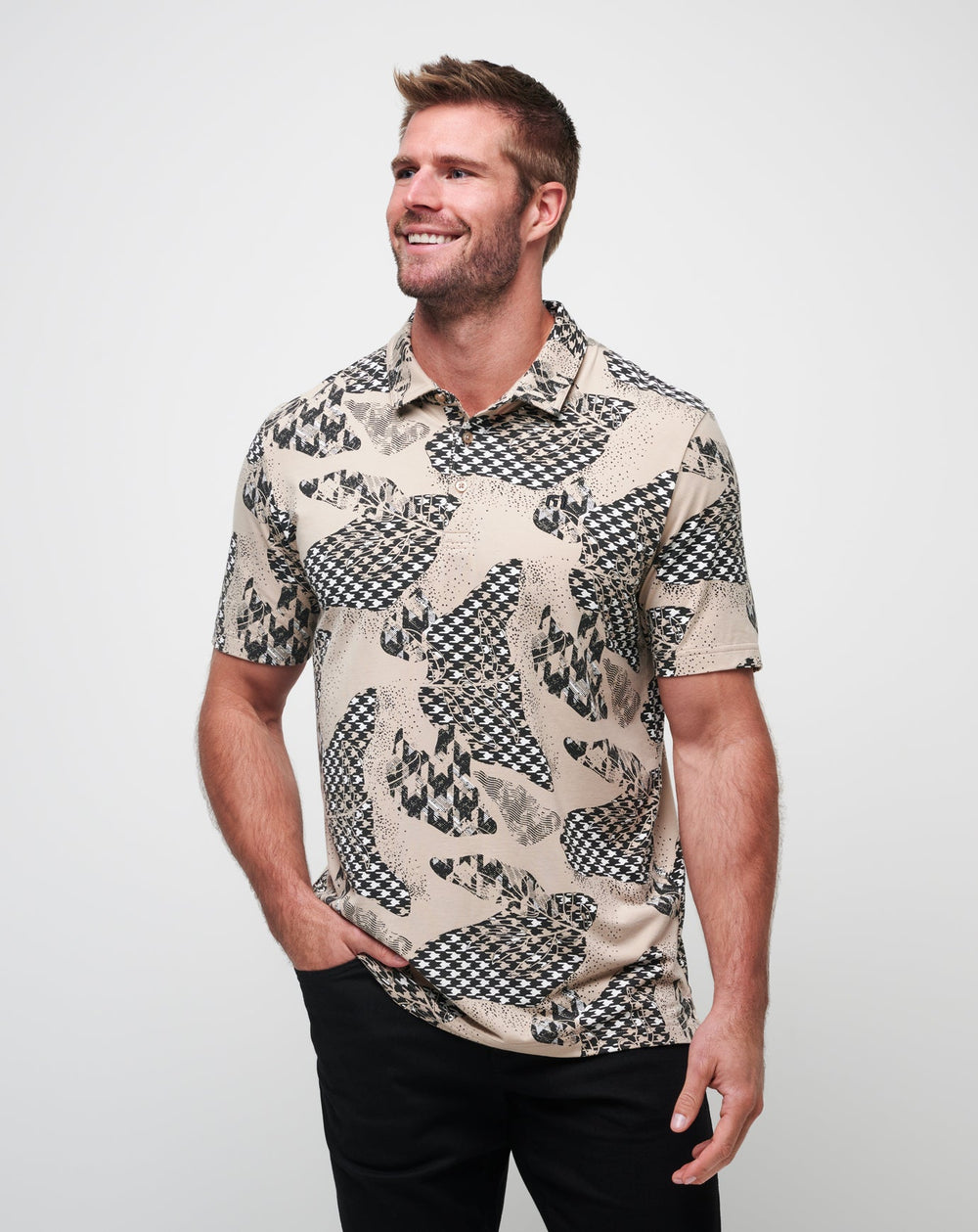 Oxford Tan Travis Mathew Paper Tiger Polo
