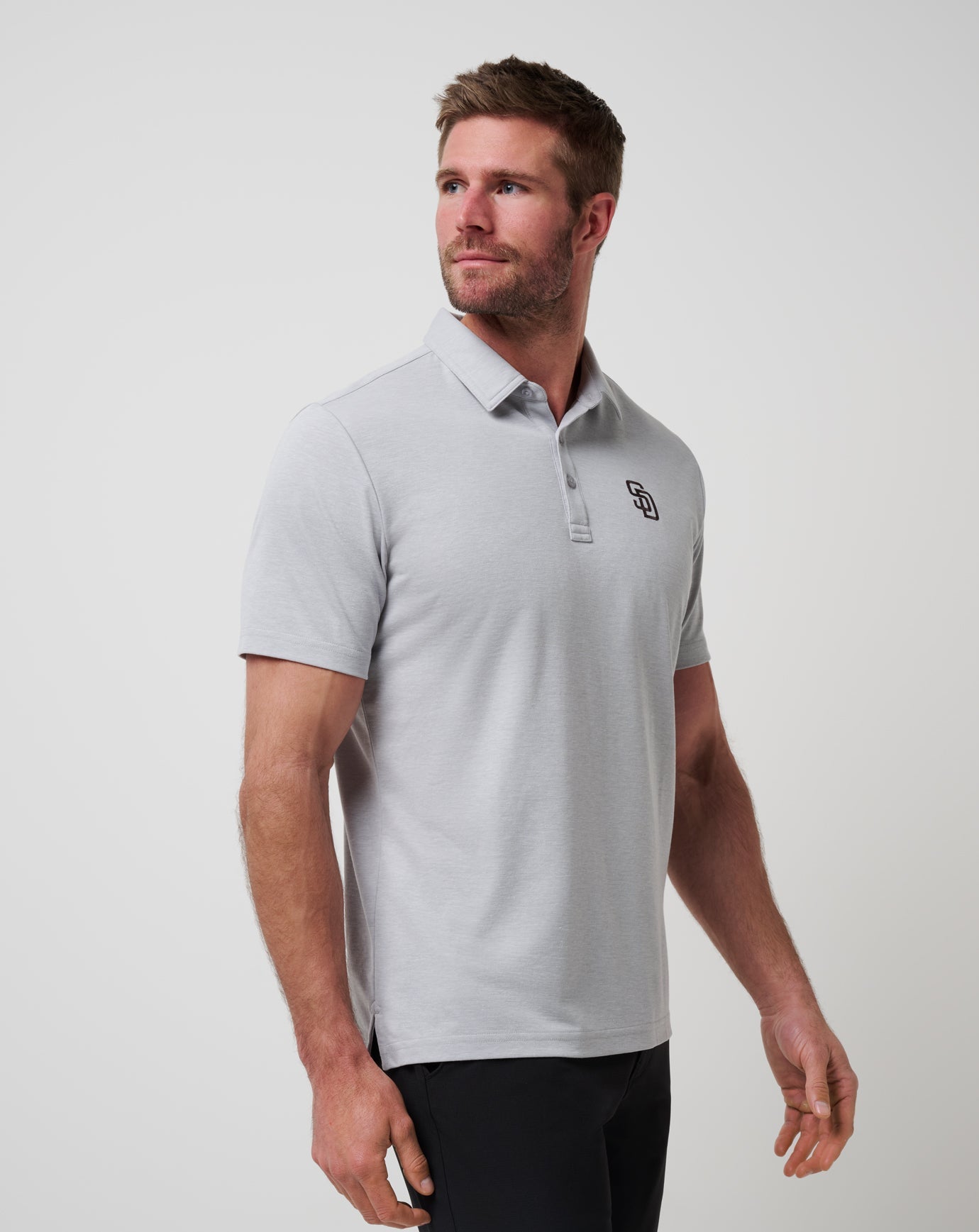 Heather Grey Travis Mathew San Diego Padres Playoff Pitch Polo