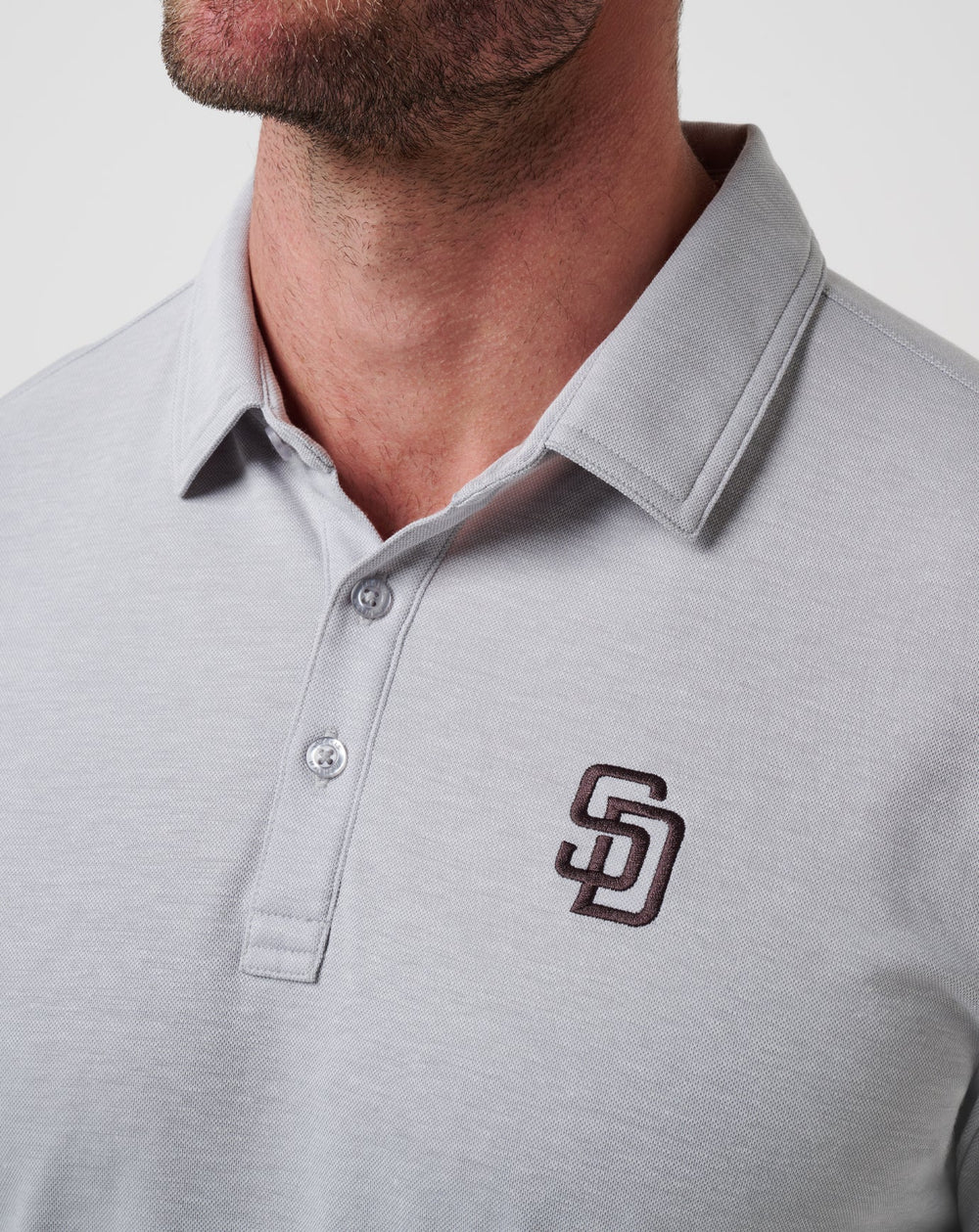 Heather Grey Travis Mathew San Diego Padres Playoff Pitch Polo