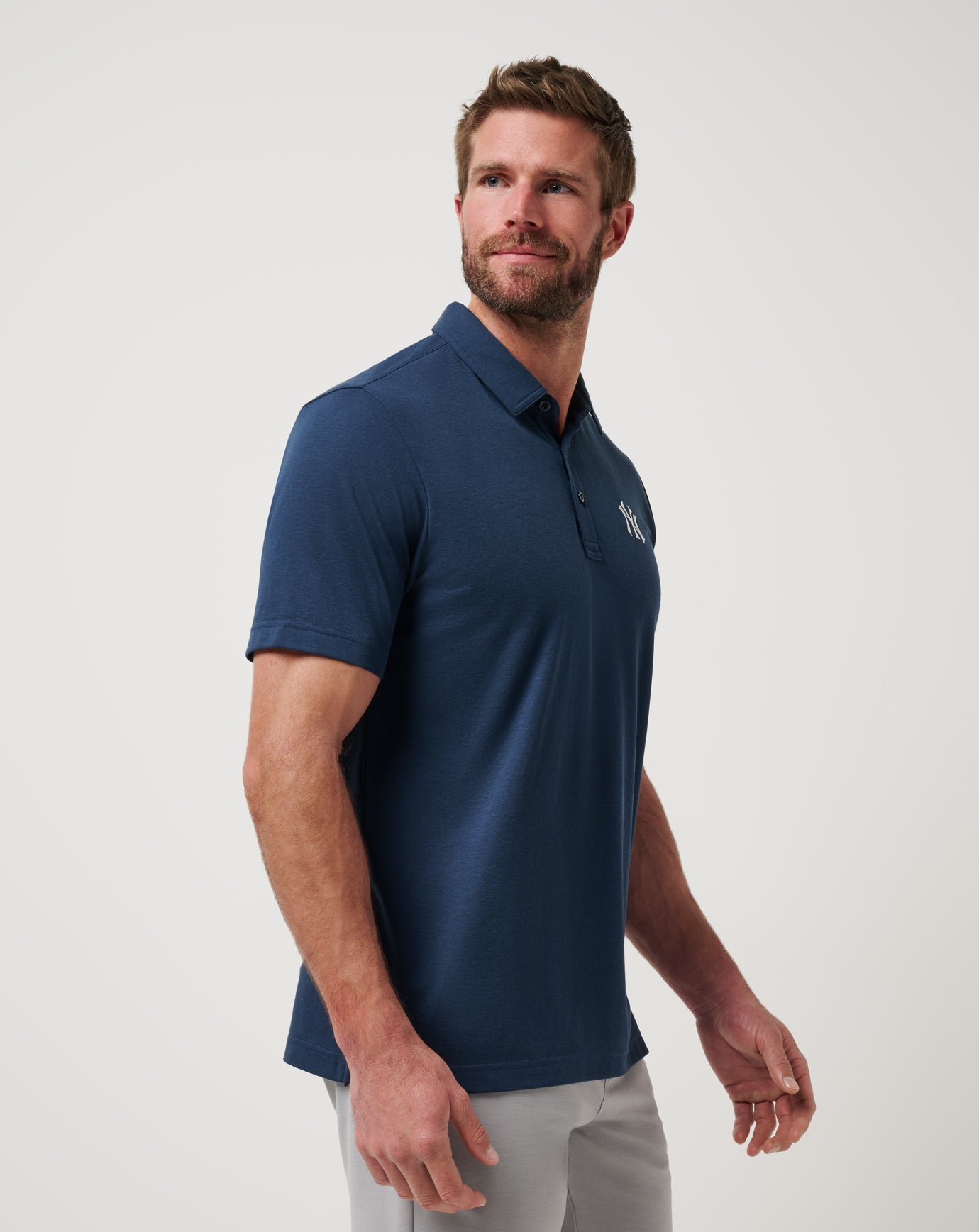 Navy Travis Mathew New York Yankees Playoff Pitch Polo
