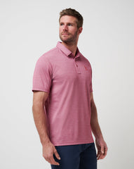 Heather Red Travis Mathew Boston Red Sox Playoff Pitch Polo