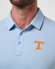 Heather Blue Travis Mathew Tennessee School Pride Polo