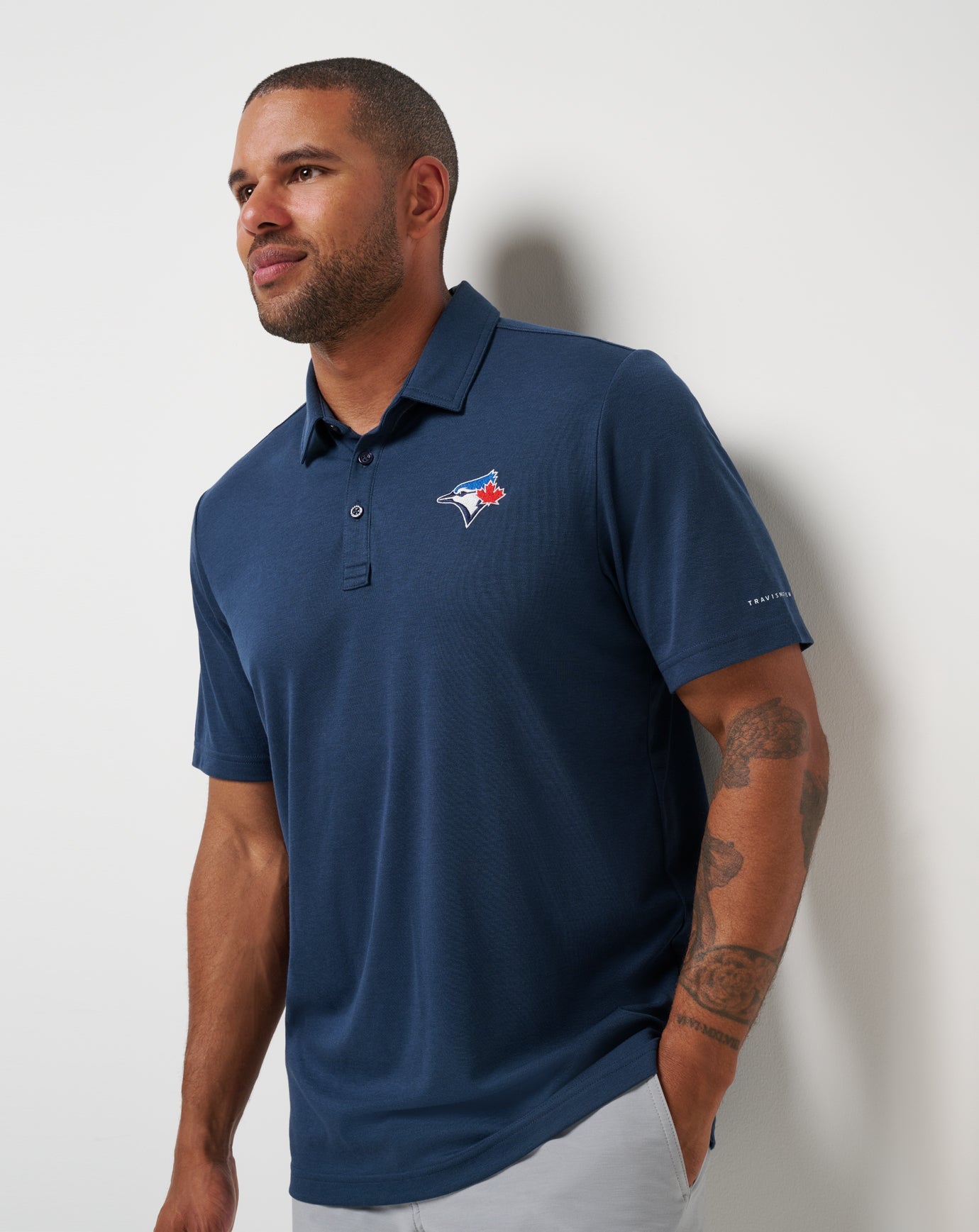 Navy Travis Mathew Toronto Blue Jays Playoff Pitch Polo