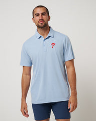 Heather Blue Travis Mathew Philadelphia Phillies Playoff Pitch Polo