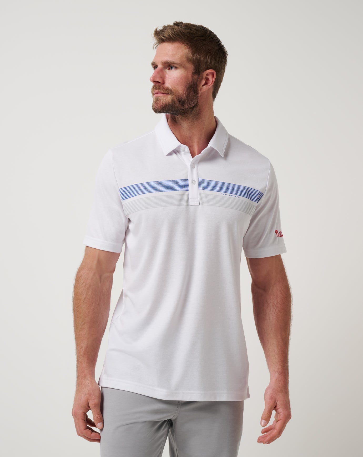White Travis Mathew Philadelphia Phillies Top Recruit Polo