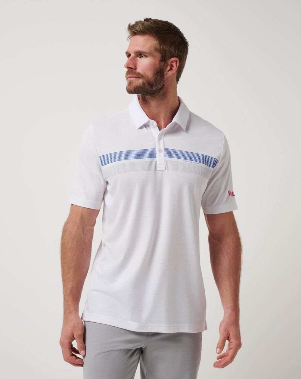 White Travis Mathew Philadelphia Phillies Top Recruit Polo