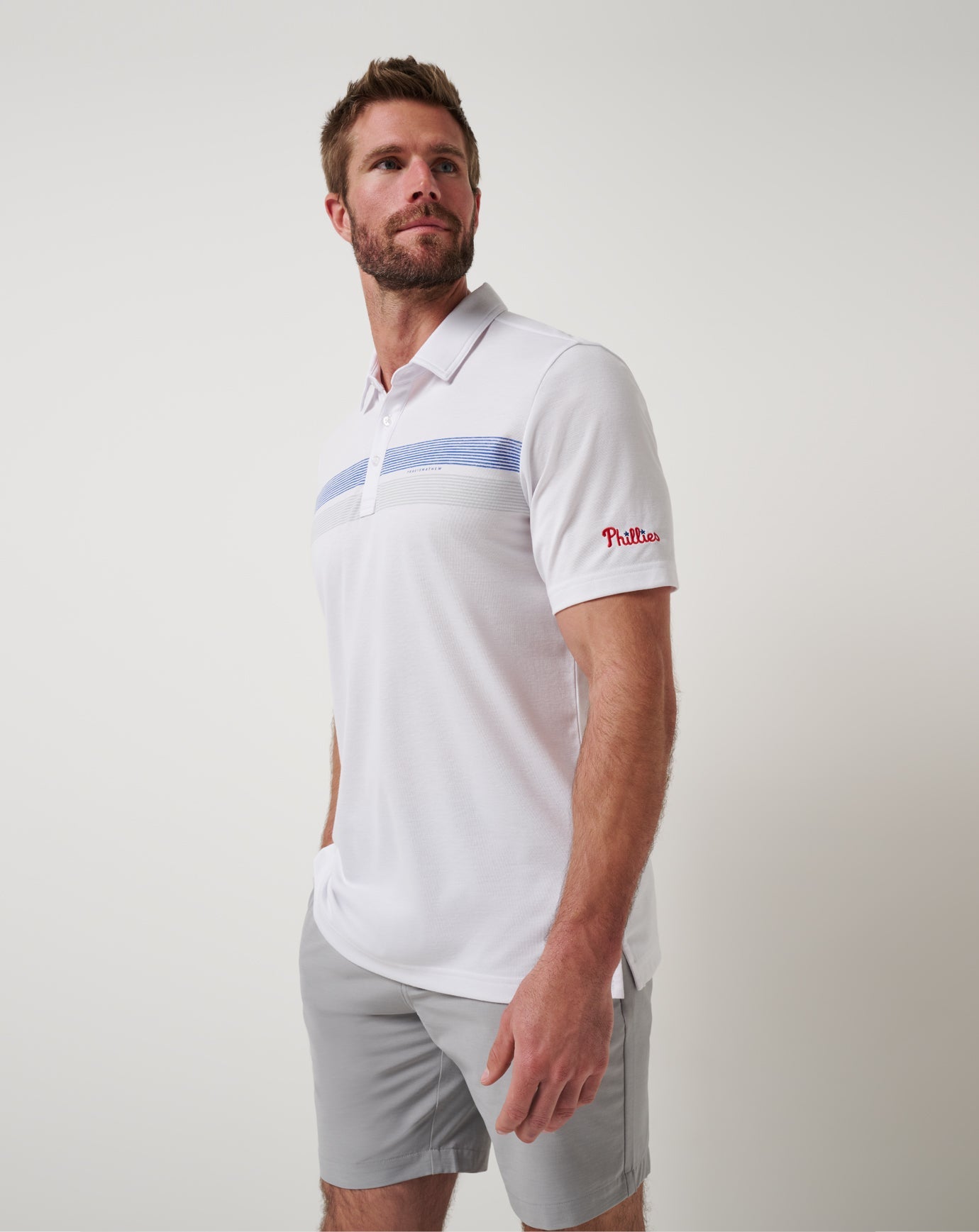 White Travis Mathew Philadelphia Phillies Top Recruit Polo
