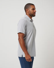Heather Grey Travis Mathew New York Yankees Playoff Pitch Polo