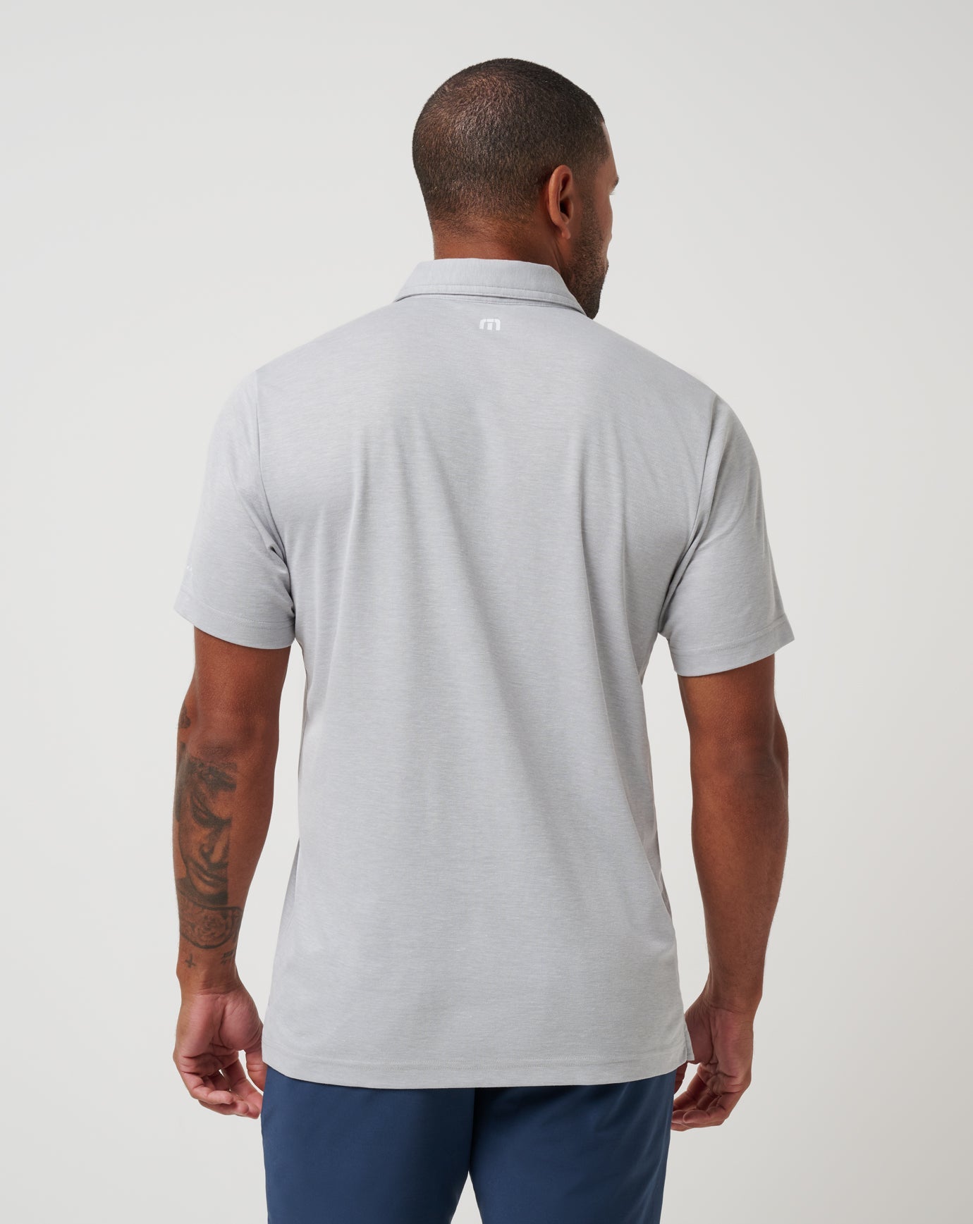 Heather Grey Travis Mathew New York Yankees Playoff Pitch Polo