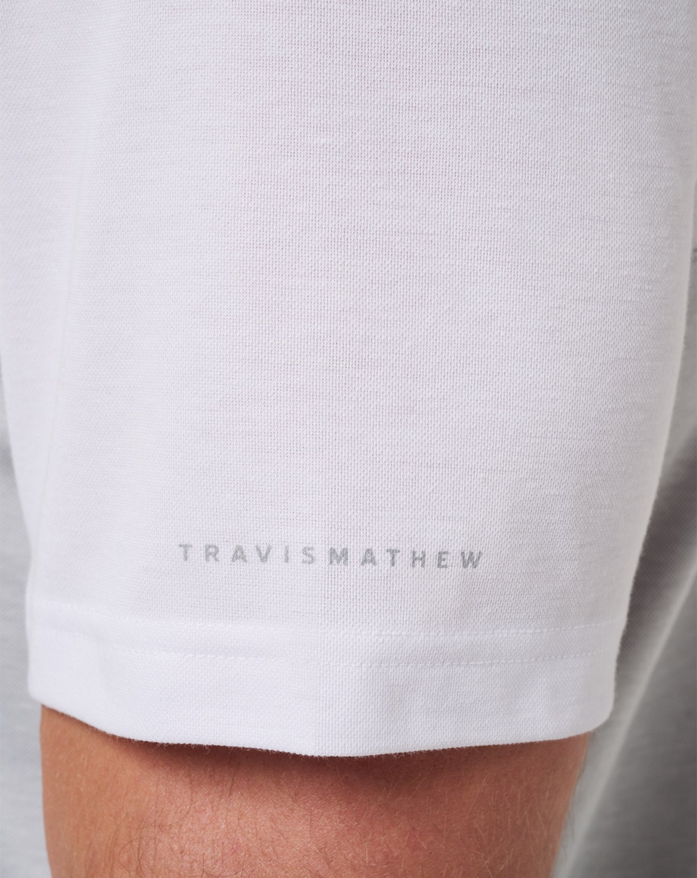 White/Heather Grey Travis Mathew Iowa Drop Back Polo