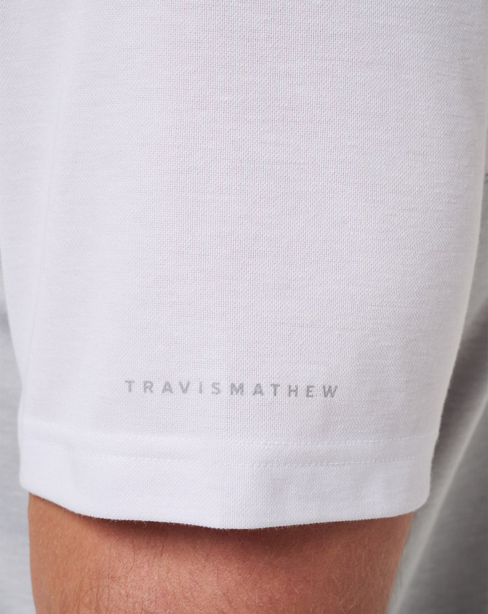 White/Heather Grey Travis Mathew Iowa Drop Back Polo
