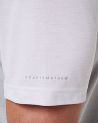 White/Heather Grey Travis Mathew Iowa Drop Back Polo