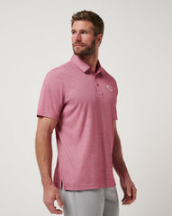 Heather Red Travis Mathew Cincinnati Reds Playoff Pitch Polo