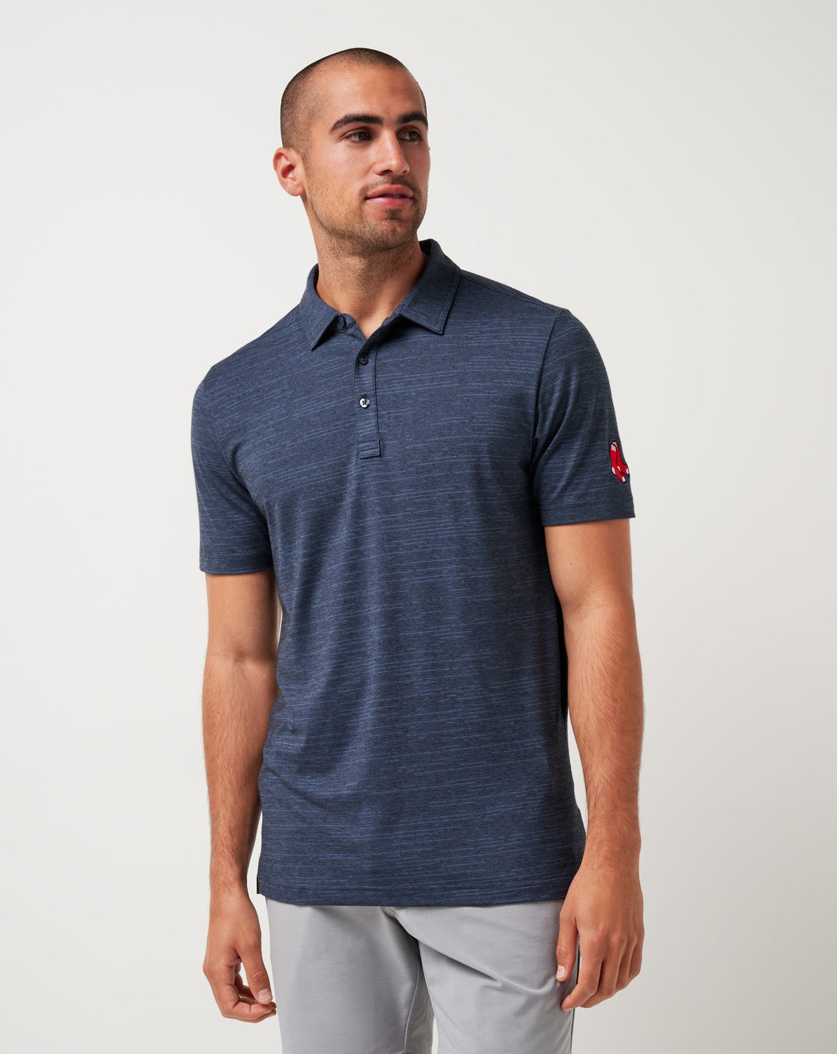 Vintage Indigo/Black Travis Mathew Boston Red Sox The Heater Polo