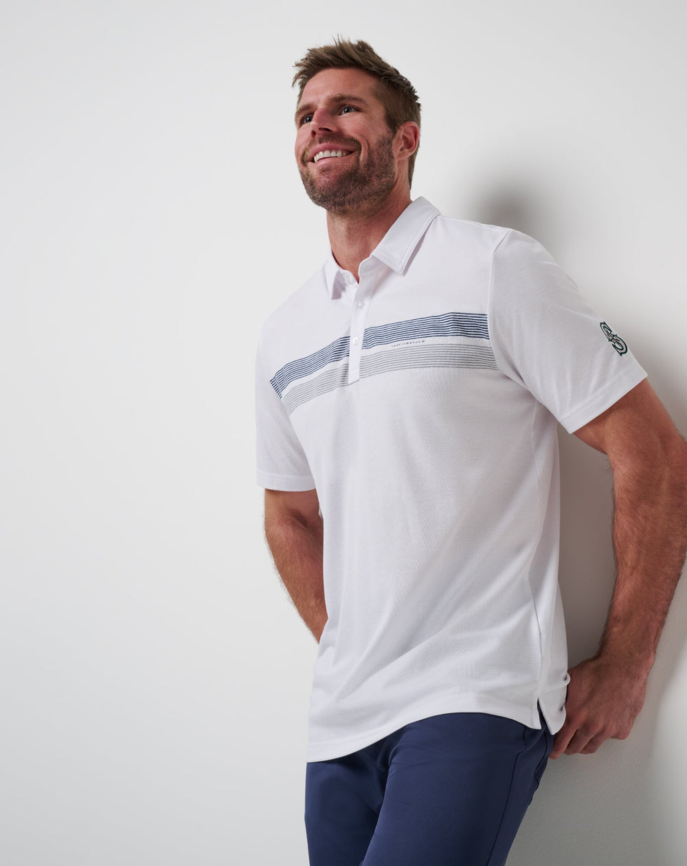 White Travis Mathew Seattle Mariners Top Recruit Polo