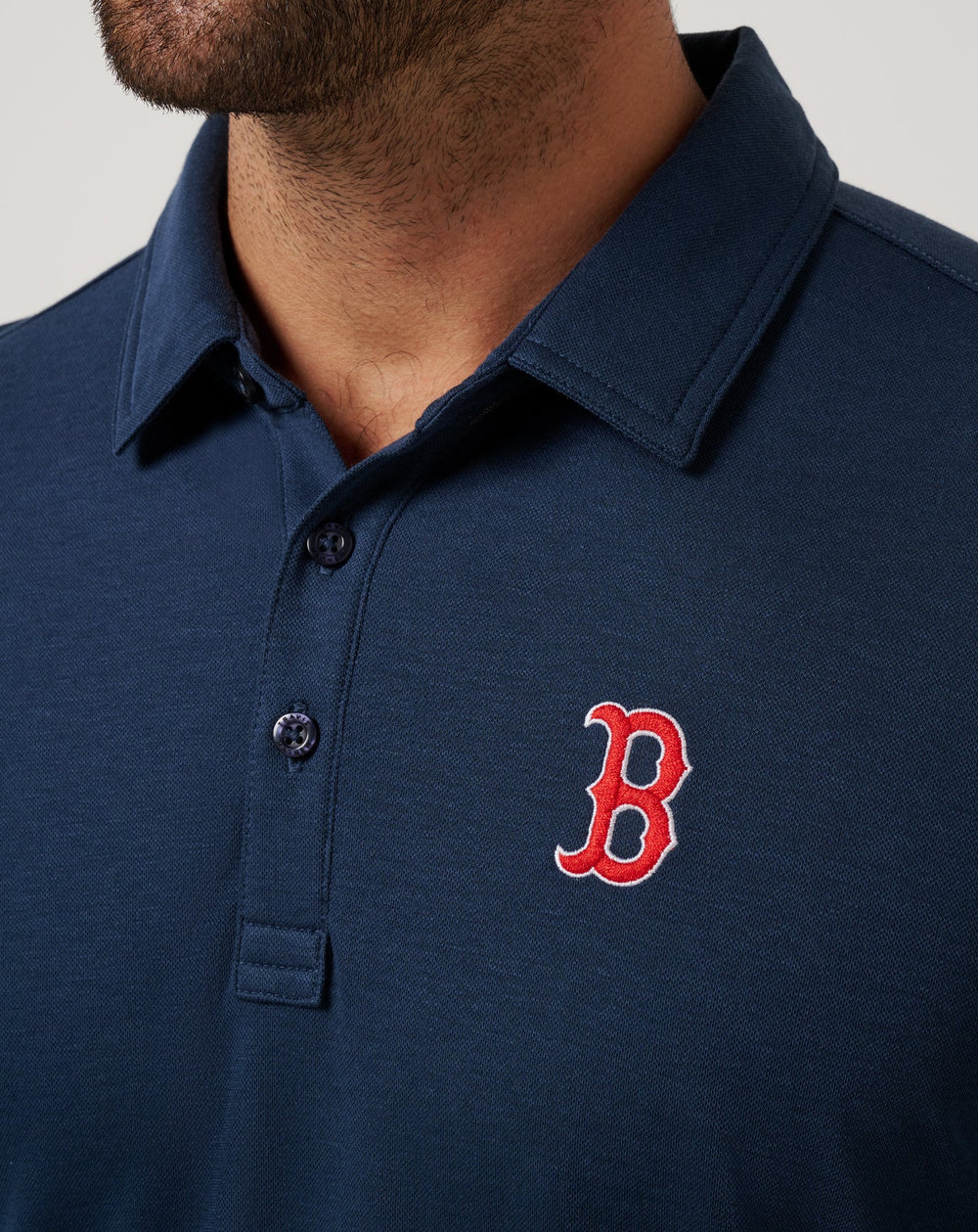 Navy Travis Mathew Boston Red Sox Playoff Pitch Polo
