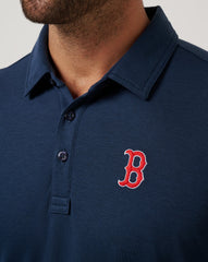 Navy Travis Mathew Boston Red Sox Playoff Pitch Polo