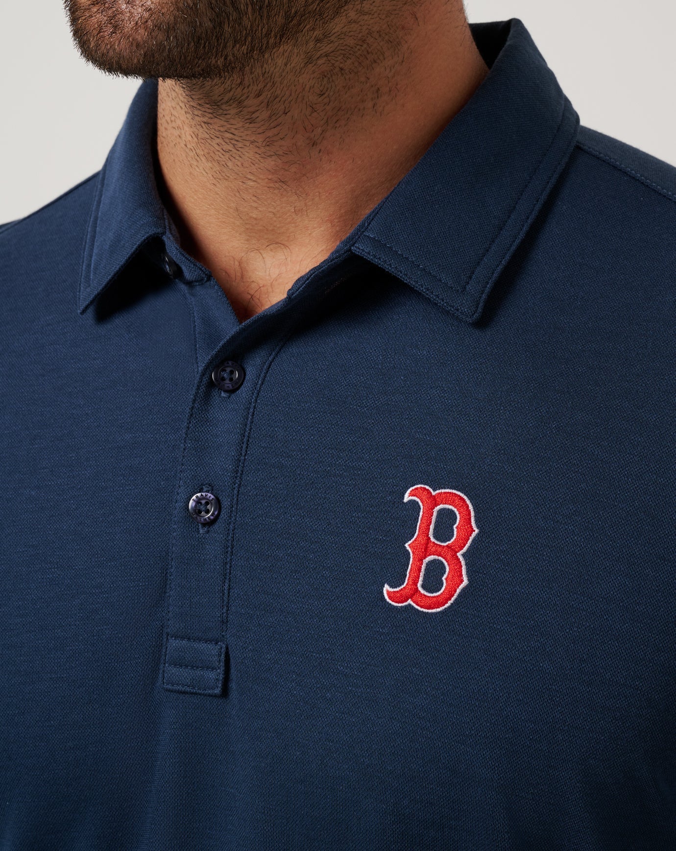 Navy Travis Mathew Boston Red Sox Playoff Pitch Polo